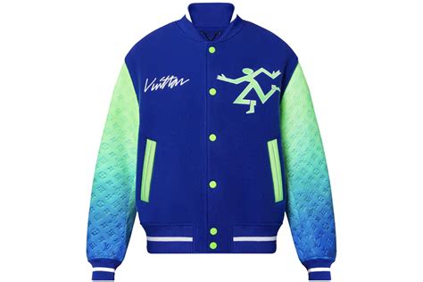 louis vuitton mix gradient leather bomber|Louis Vuitton Mix Gradient Leather Bomber Heather/Grey/Blue.